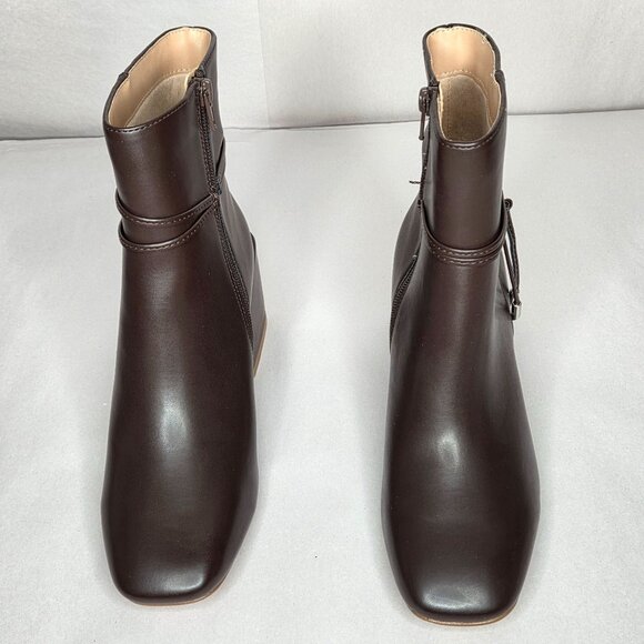 NWT Journee Collection Women's Beverley Brown Booties - Picture 2 of 7